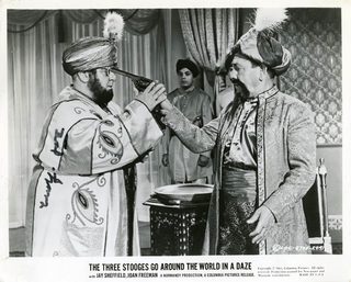 The Three Stooges Go Around the World in a Daze still 4