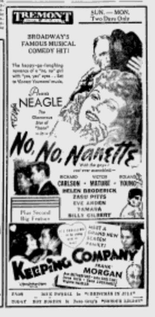 No, No, Nanette still 6